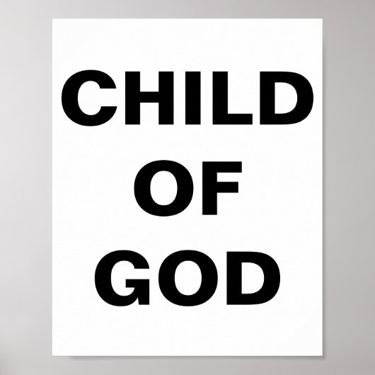 Poster "Enfant de Dieu" (Devant)