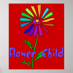 Poster Enfant de fleur