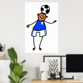 Poster Enfant de football (Bureau à domicile)
