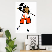 Poster Enfant de football (Bureau à domicile)