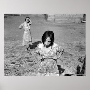 Poster Enfant de la Grande Dépression