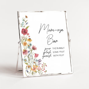 Poster Enfant de printemps en fleur Baby shower Maman Osa