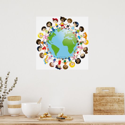 Poster Enfant du monde (Cuisine)