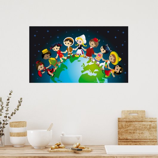 Poster Enfant du monde (Cuisine)