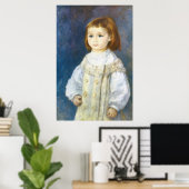 Poster Enfant en blanc par Pierre Auguste Renoir (Bureau à domicile)