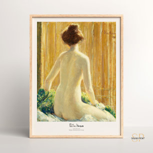 Poster Enfant Hassam Femme de retour assise 1912 Art