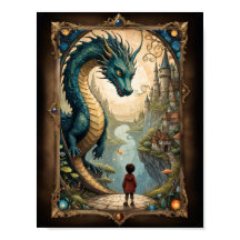 Enfant imaginaire et dragon