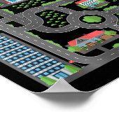 Poster Enfant Jouer Des Voitures Sur Papa Ck Course Piste (Coin)