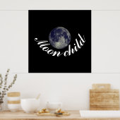 Poster Enfant Lune, Pleine lune (Cuisine)