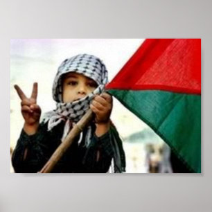 Poster Enfant palestinien pour la paix