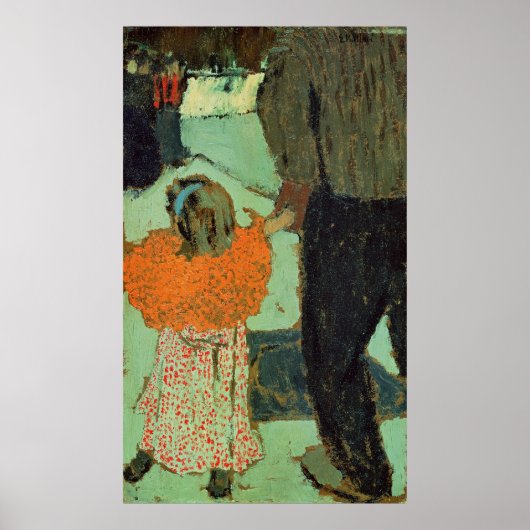 Poster Enfant portant une écharpe rouge, c. 1891 (Devant)