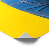 Poster Enfant souriant avec casque rouge Autisme Neurodiv (Coin)