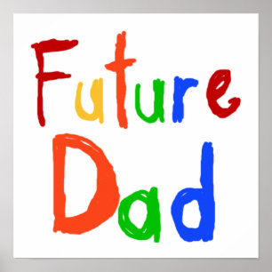 Poster Enfant Texte Futur Papa T-shirts et cadeaux