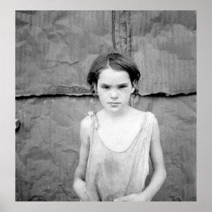 Poster Enfant vivant dans la ville d'Oklahoma - 1936