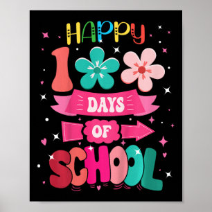 Poster Enfants 100 Jours De Chemise D'École Jeune Fille 1