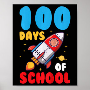 Poster Enfants 100 Jours D'École Enfants 100E Jour D'Écol