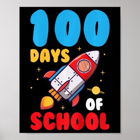 Poster Enfants 100 Jours D'École Enfants 100E Jour D'Écol (Devant)