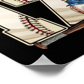 Poster Enfants 17e anniversaire Baseball Boy Dix-sept ans (Coin)