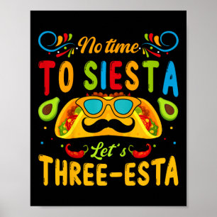Poster Enfants 3 Ans Fiesta Mexicaine Pas Le Temps De Sie