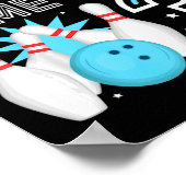 Poster Enfants 3e anniversaire de la fête Bowling Boy 3 a (Coin)