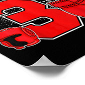 Poster Enfants 3e Boxe Anniversaire fête de trois ans Box (Coin)