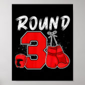 Poster Enfants 3e Boxe Anniversaire fête de trois ans Box (Devant)