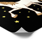 Poster Enfants 4 Anniversaire Fête Cheval Équitation Ridi (Coin)