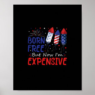 Poster Enfants 4 juillet né libre mais maintenant je suis