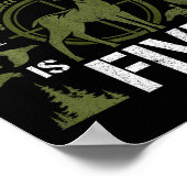 Poster Enfants 5 ans Chasse Anniversaire Fête Canard Deer (Coin)