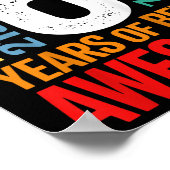 Poster Enfants 6e anniversaire 6 ans 72 mois garçons fill (Coin)