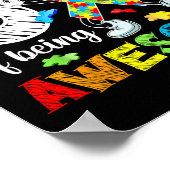 Poster Enfants 6e Autisme fête d'anniversaire 6 ans Autis (Coin)