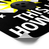 Poster Enfants 9 ans Bowling Anniversaire Chemise de fête (Coin)