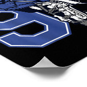 Poster Enfants 9 ans Hockey sur glace Goalie Thème Annive (Coin)