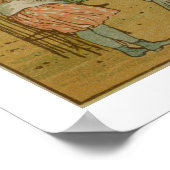 Poster Enfants à cheval sur l'éléphant (litho) (Coin)