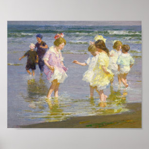 Poster Enfants à la lecture par Edward Henry Potthast
