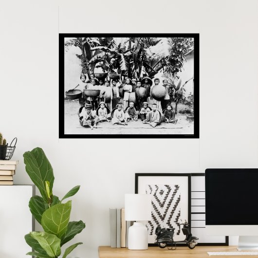 Poster Enfants à Saigon, Vietnam du Sud 1901 (Bureau à domicile)