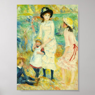 POSTER ENFANTS AU BORD DE MER PAR RENOIR