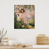 Poster Enfants au printemps par Ruth Hallock (Cuisine)