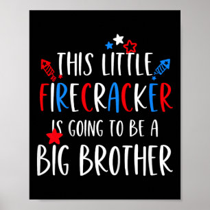 Poster Enfants Big Brother 4 juillet bébé Garçon Indépend
