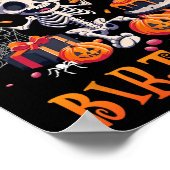 Poster Enfants Boo C'est mon 3e anniversaire Halloween Sq (Coin)