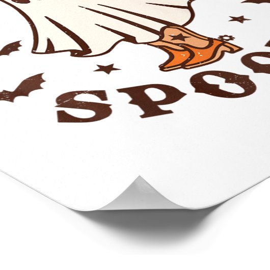 Poster Enfants Boot Scootin Éffrayant Halloween Retro F (Coin)