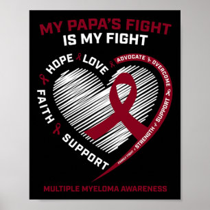 Poster Enfants Bourgogne Cancer du Sang Papa Myélome Mult