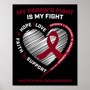 Poster Enfants Bourgogne Cancer du Sang Papaw Myélome mul