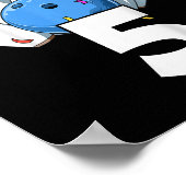 Poster Enfants Bowling Anniversaire 5 Bowling Thème 5ème  (Coin)