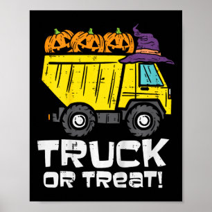 Poster Enfants Camion De Pompage Ou De Traitement Costume