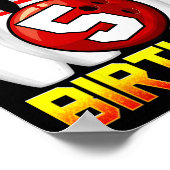 Poster Enfants C'est mon 5e anniversaire Bowling 5 ans Bi (Coin)