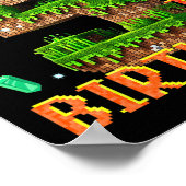 Poster Enfants C'Est Mon 5E Anniversaire Pixel Gamer Part (Coin)