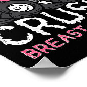 Poster Enfants Crush Cancer du sein Sensibilisation Monst (Coin)