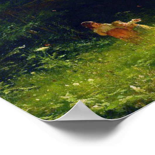 Poster Enfants dans la forêt, Ivan Kramskoi (Coin)