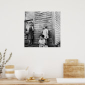 Poster Enfants dans la pauvreté : années 30 (Cuisine)